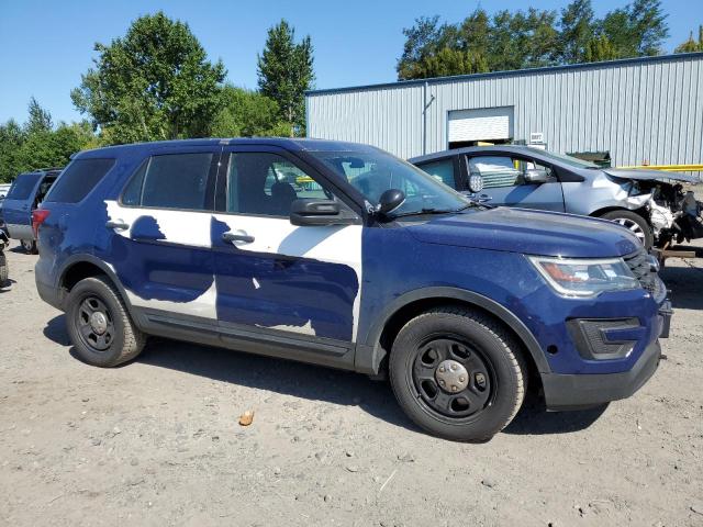 1FM5K8AR4HGC07873 - 2017 FORD EXPLORER POLICE INTERCEPTOR BLUE photo 4