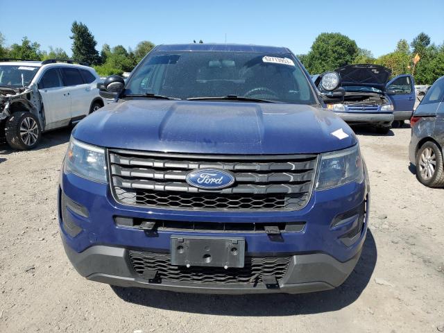 1FM5K8AR4HGC07873 - 2017 FORD EXPLORER POLICE INTERCEPTOR BLUE photo 5