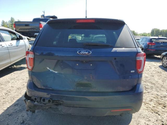 1FM5K8AR4HGC07873 - 2017 FORD EXPLORER POLICE INTERCEPTOR BLUE photo 6