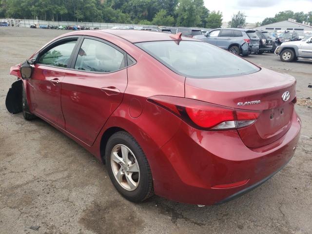 5NPDH4AE8FH547413 - 2015 HYUNDAI ELANTRA SE RED photo 2