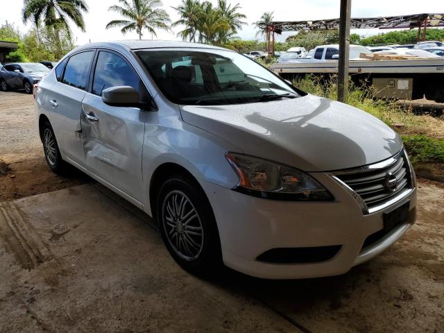 3N1AB7AP9DL745313 - 2013 NISSAN SENTRA S WHITE photo 4