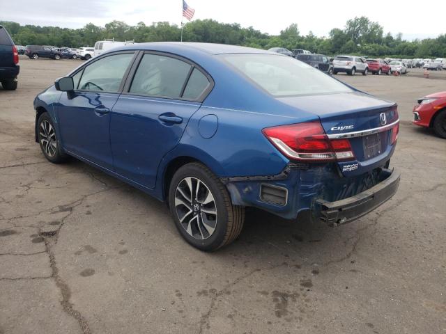 19XFB2F86EE084420 - 2014 HONDA CIVIC EX BLUE photo 2