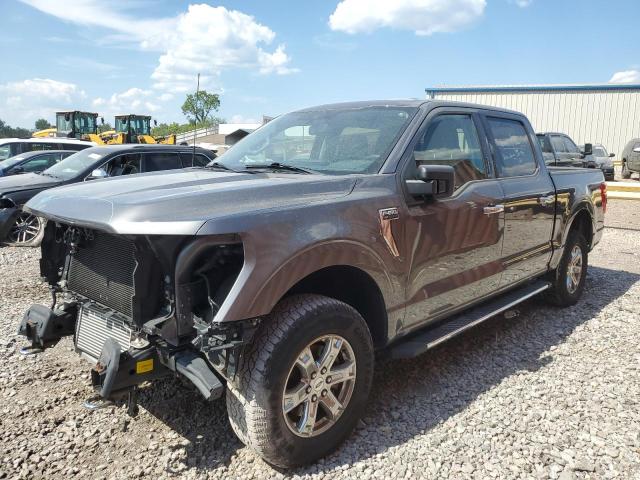 1FTEW1EP3MFC70424 - 2021 FORD F150 SUPERCREW GRAY photo 1