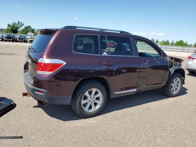 5TDBK3EH4BS073035 - 2011 TOYOTA HIGHLANDER BASE Каштановый фото 3