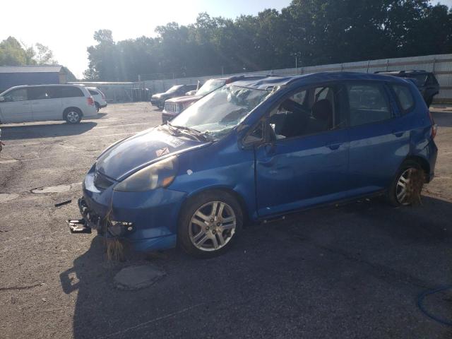 JHMGD38687S001553 - 2007 HONDA FIT S BLUE photo 1