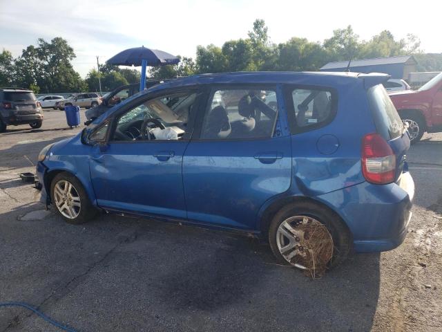 JHMGD38687S001553 - 2007 HONDA FIT S BLUE photo 2