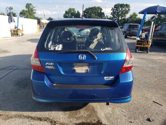 JHMGD38687S001553 - 2007 HONDA FIT S BLUE photo 6