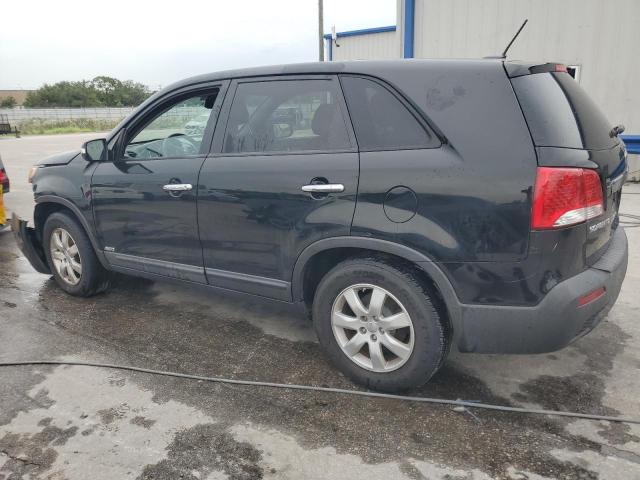 5XYKTCA68DG409190 - 2013 KIA SORENTO LX BLACK photo 2