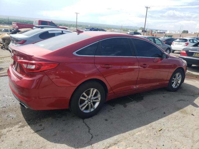 5NPE24AF3HH475568 - 2017 HYUNDAI SONATA SE RED photo 3