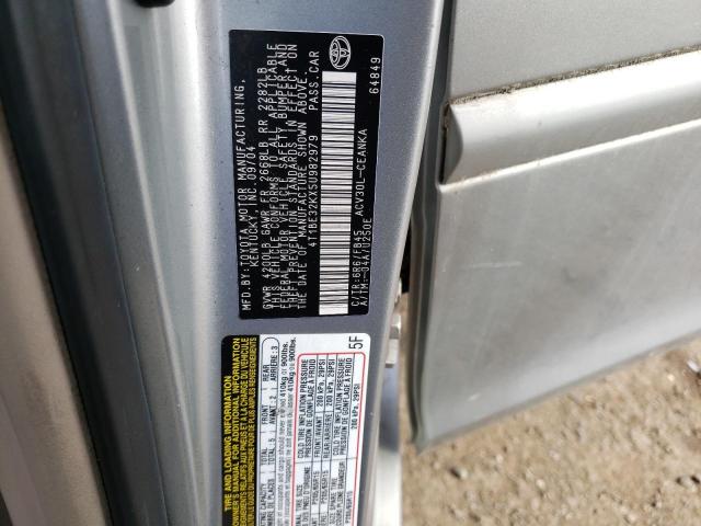 4T1BE32KX5U982979 - 2005 TOYOTA CAMRY LE TAN photo 12