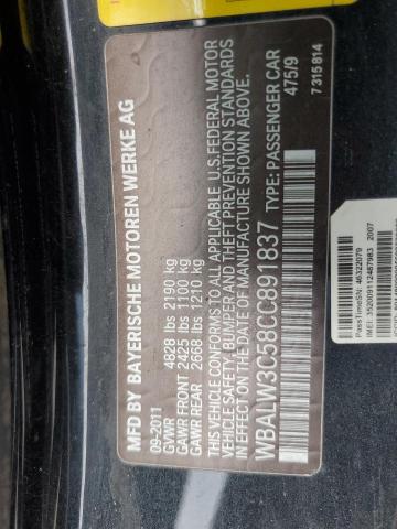 WBALW3C58CC891837 - 2012 BMW 640 I BLACK photo 12