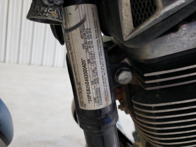 5VPGB26D493000420 - 2009 VICTORY MOTORCYCLES VEGAS BLUE photo 9