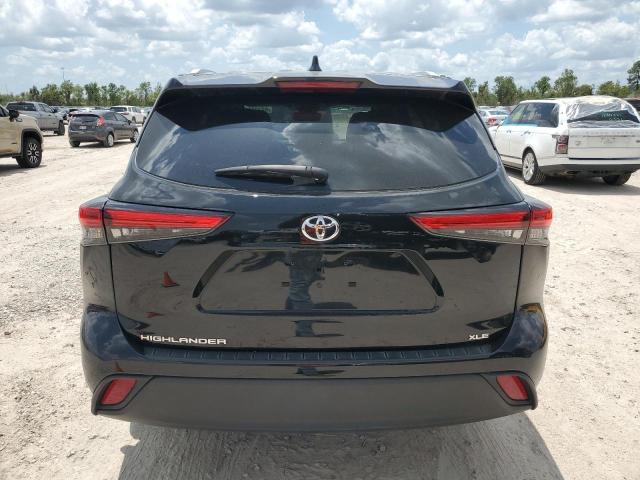 5TDGZRAH8NS137866 - 2022 TOYOTA HIGHLANDER XLE BLACK photo 6