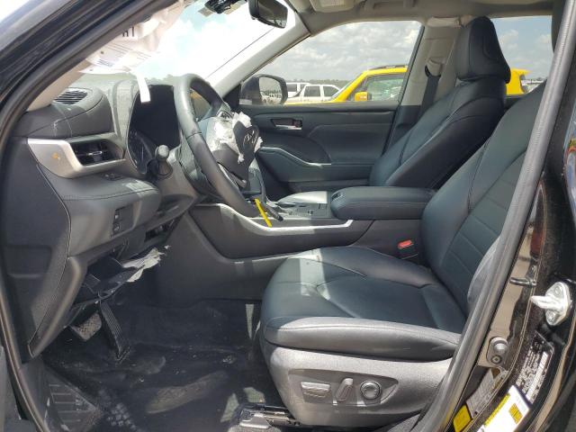 5TDGZRAH8NS137866 - 2022 TOYOTA HIGHLANDER XLE BLACK photo 7