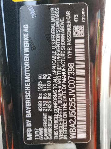 WBA2J5C55JVC07398 - 2018 BMW M240I 黑色 照片 12