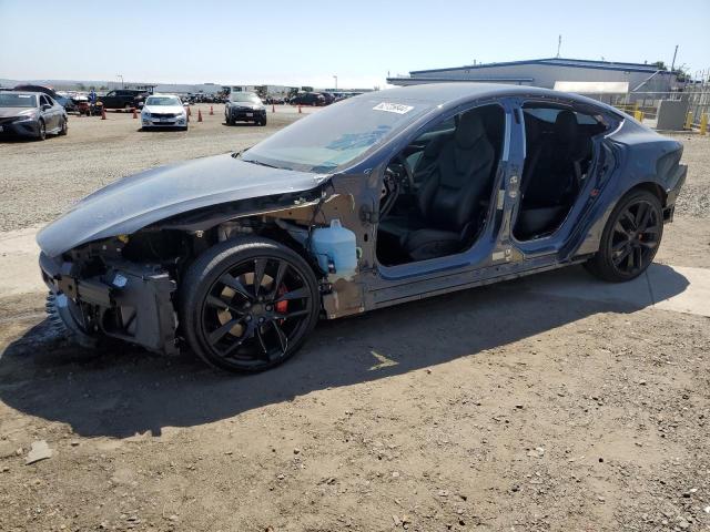 5YJSA1E4XJF273666 - 2018 TESLA MODEL S ნაცრისფერი ფოტო 1