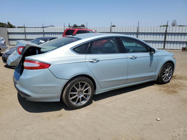 3FA6P0LU4DR297323 - 2013 FORD FUSION SE HYBRID TURQUOISE photo 3