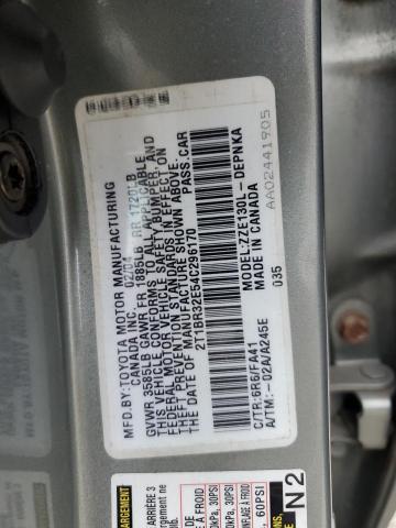 2T1BR32E54C296170 - 2004 TOYOTA COROLLA CE GREEN photo 12