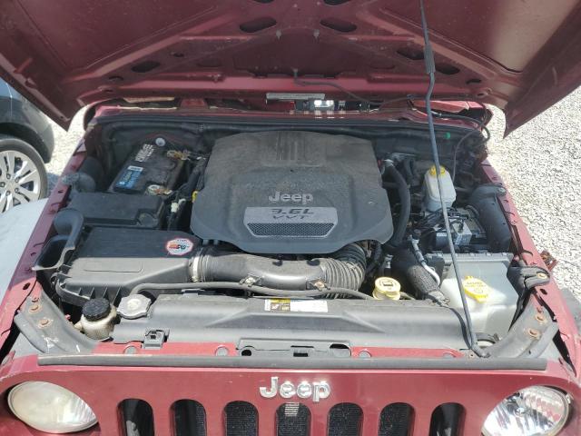 1C4AJWAG1CL261639 - 2012 JEEP WRANGLER SPORT MAROON photo 12