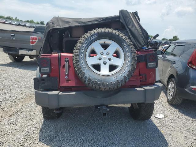 1C4AJWAG1CL261639 - 2012 JEEP WRANGLER SPORT MAROON photo 6