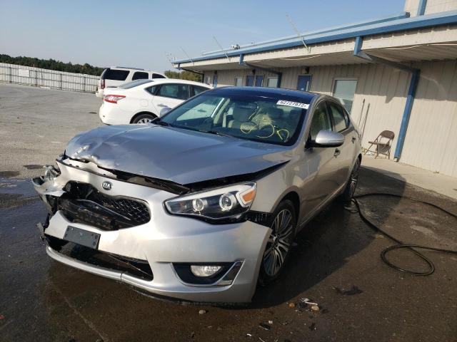 KNALN4D76E5146438 - 2014 KIA CADENZA PREMIUM BEIGE photo 2