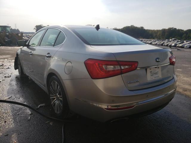 KNALN4D76E5146438 - 2014 KIA CADENZA PREMIUM BEIGE photo 3