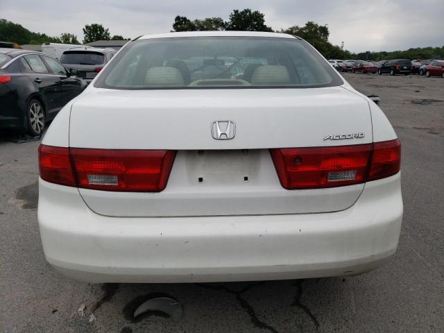 1HGCM56125A149642 - 2005 HONDA ACCORD DX WHITE photo 6