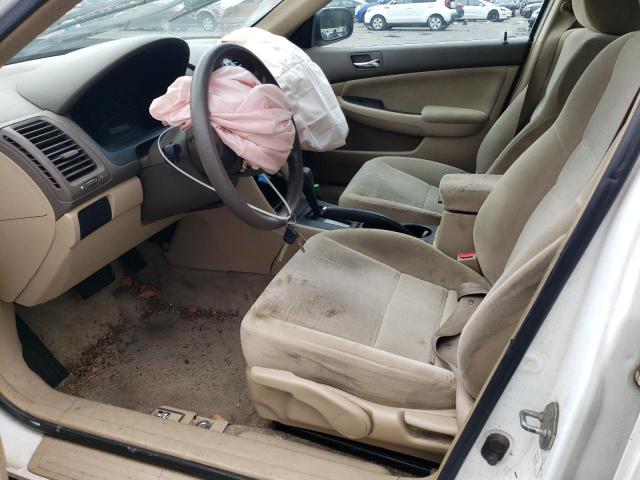 1HGCM56125A149642 - 2005 HONDA ACCORD DX WHITE photo 7