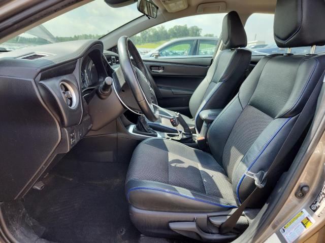 2T1BURHE5KC173197 - 2019 TOYOTA COROLLA L BROWN photo 7