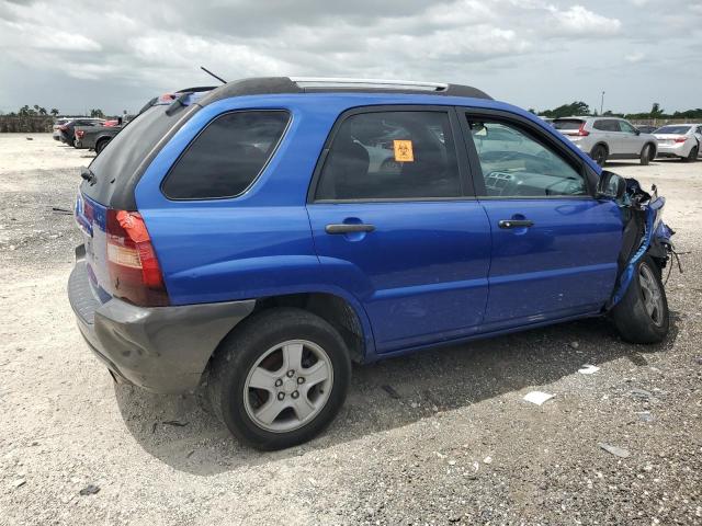 KNDJF724377373854 - 2007 KIA SPORTAGE LX BLUE photo 3