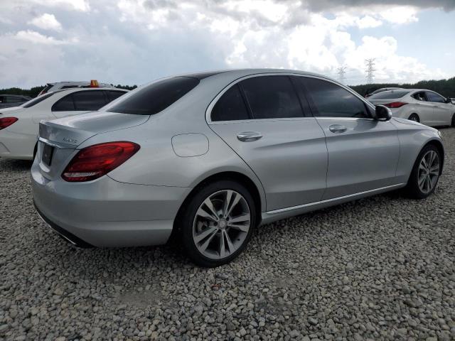 55SWF4KB8FU022903 - 2015 MERCEDES-BENZ C 300 4MATIC SILVER photo 3