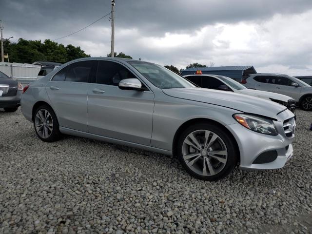 55SWF4KB8FU022903 - 2015 MERCEDES-BENZ C 300 4MATIC SILVER photo 4