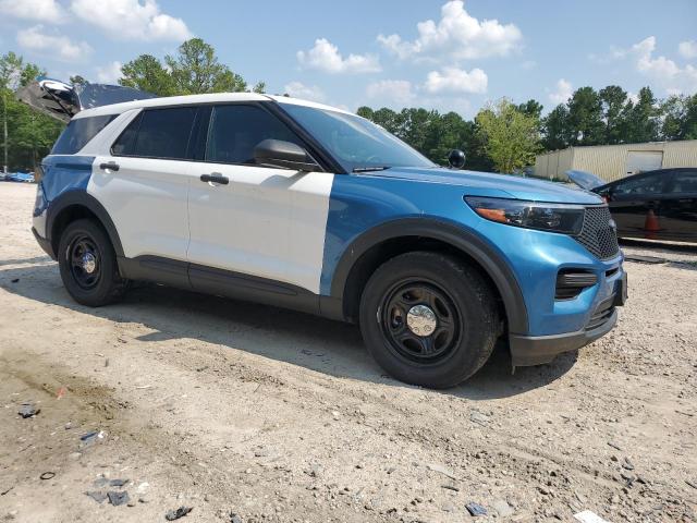1FM5K8AW2MNA20952 - 2021 FORD EXPLORER POLICE INTERCEPTOR Dwukolorowy zdjęcie 4