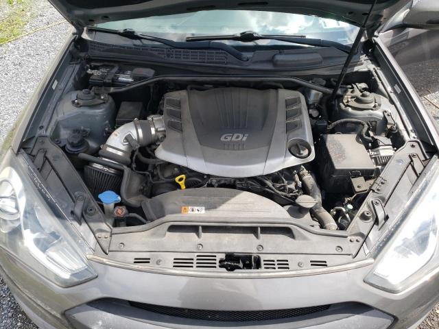 KMHHU6KJ1DU101963 - 2013 HYUNDAI GENESIS CO 3.8L GRAY photo 11