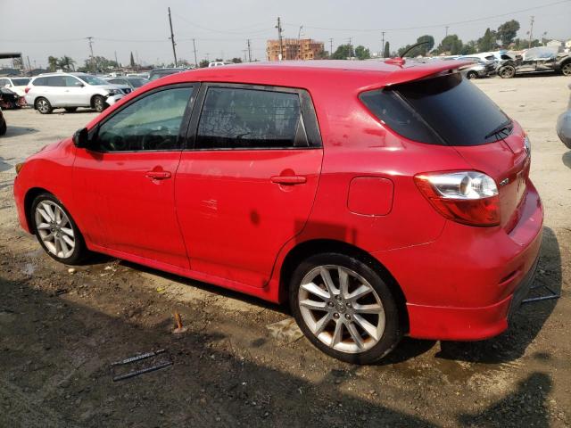 2T1GE40E29C005030 - 2009 TOYOTA COROLLA MA XRS RED photo 2