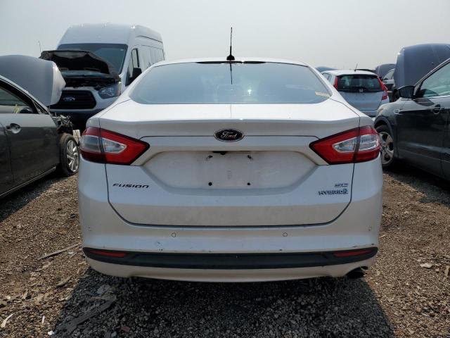 3FA6P0LU2DR197575 - 2013 FORD FUSION SE HYBRID WHITE photo 6