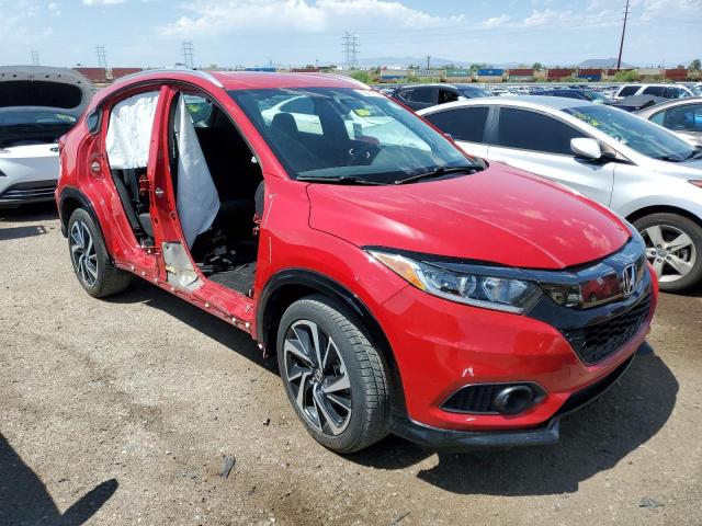 3CZRU6H1XKG711662 - 2019 HONDA HR-V SPORT RED photo 4