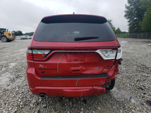 1C4RDJDG6MC634538 - 2021 DODGE DURANGO GT RED photo 6