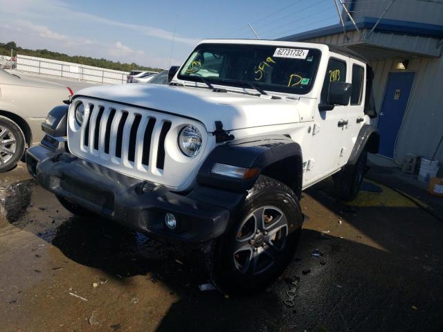 1C4HJXDG1KW557256 - 2019 JEEP WRANGLER U SPORT WHITE photo 2