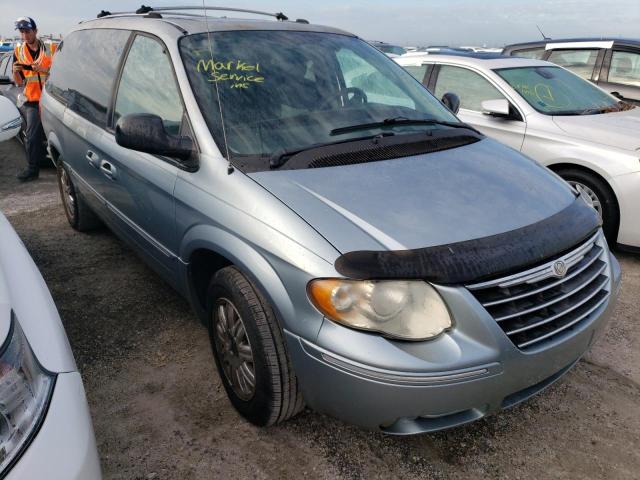 2C4GP64L15R192320 - 2005 CHRYSLER TOWN & COU LIMITED BLUE photo 1