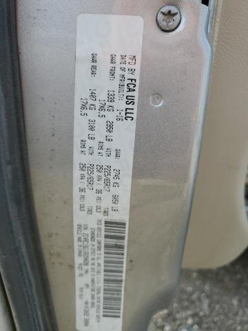 2C4RC1BG1GR294698 - 2016 CHRYSLER TOWN & COU TOURING SILVER photo 13