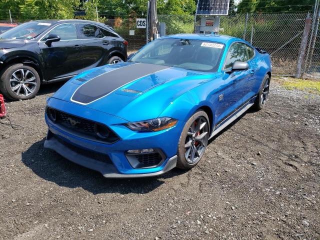 1FA6P8R00M5555987 - 2021 FORD MUSTANG MACH 1 BLUE photo 1