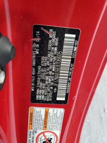JF1ZNAA16E8706605 - 2014 TOYOTA SCION FR-S RED photo 12