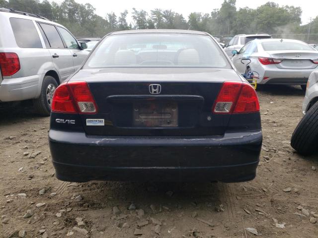 1HGES16365L025287 - 2005 HONDA CIVIC DX VP أسود صورة 6