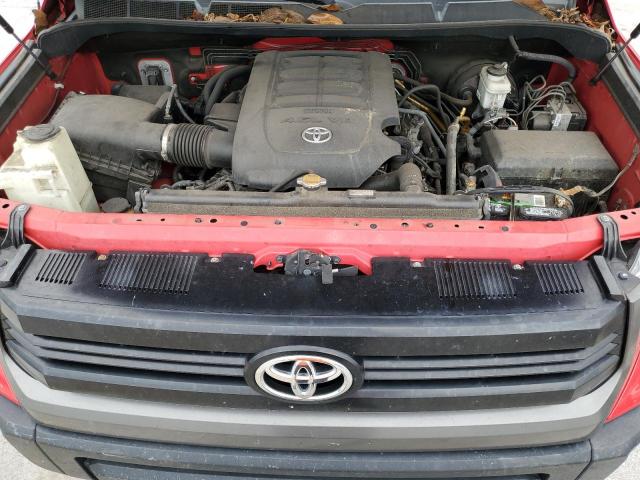 5TFRM5F15FX088861 - 2015 TOYOTA TUNDRA DOUBLE CAB SR/SR5 RED photo 11