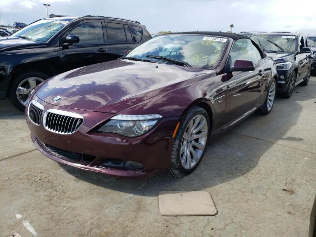 WBAEB5C55AC225676 - 2010 BMW 650 I BURGUNDY photo 2