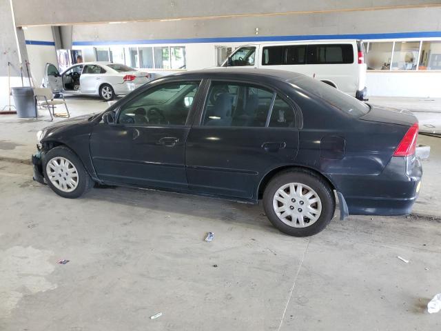 1HGES16564L019151 - 2004 HONDA CIVIC LX BLUE photo 2