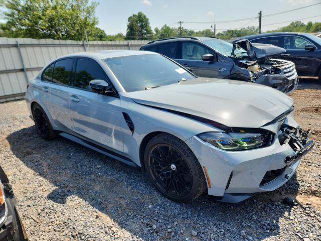 WBS43AY09PFN85521 - 2023 BMW M3 COMPETITION GRAY photo 4
