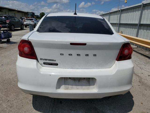 1C3CDZAB7DN582908 - 2013 DODGE AVENGER SE WHITE photo 6