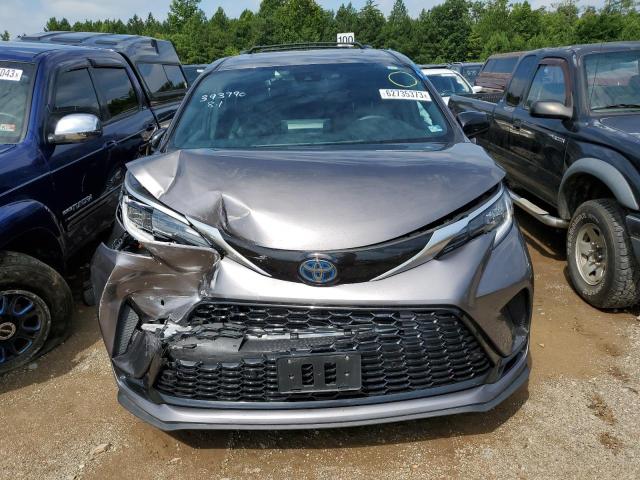 5TDXSKFCXMS037033 - 2021 TOYOTA SIENNA XSE GRAY photo 5